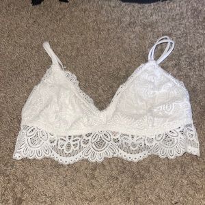 White Laced Bralette